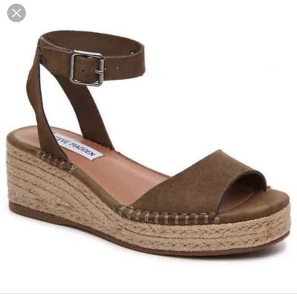 Steve Madden ELODY wedges olive- worn once